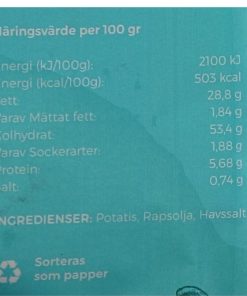 Snacks & Godis Snacks & godis | Gotlandschips Havssalt