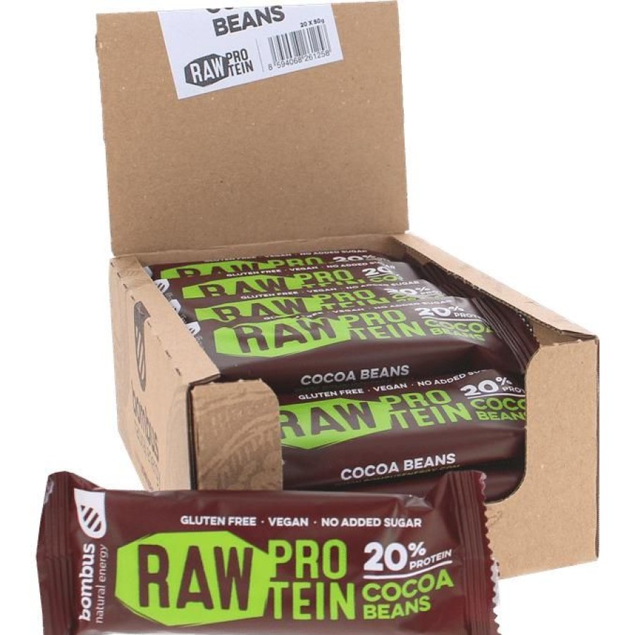 Storpack Träning & vikt | Raw Proteinbar Kakaobonor 20-Pack