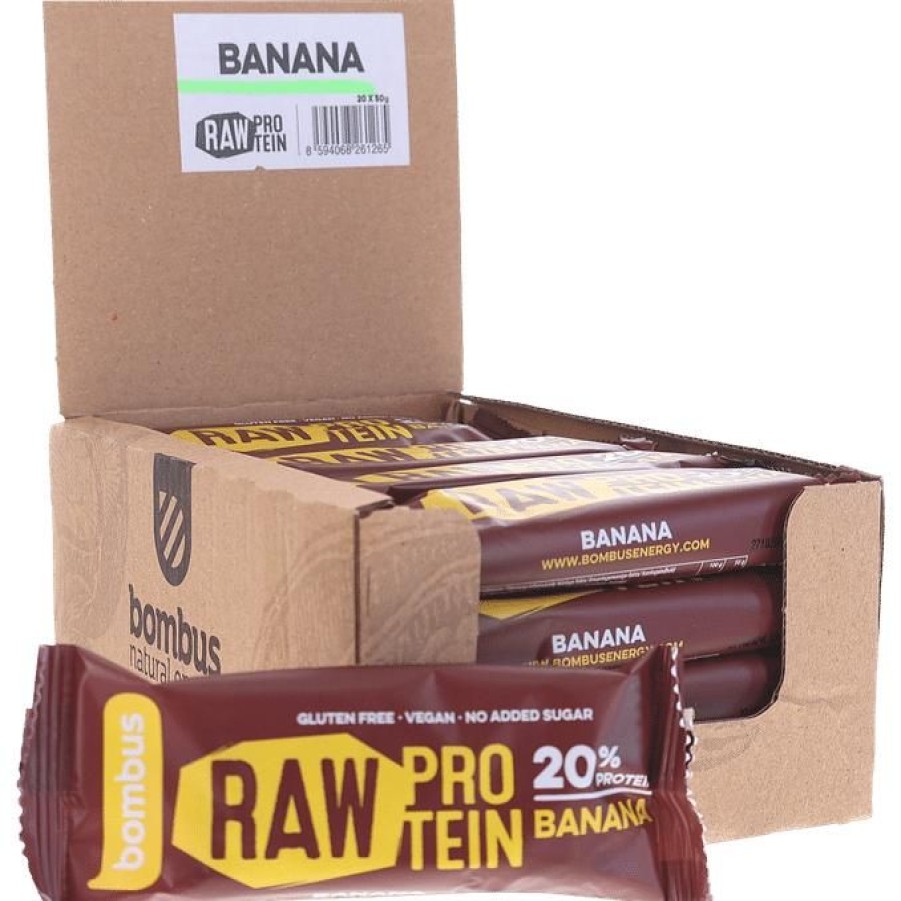 Storpack Träning & vikt | Raw Proteinbar Banan 20-Pack