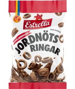 Snacks & Godis Snacks & godis | Chokladdoppade Jordnotsringar