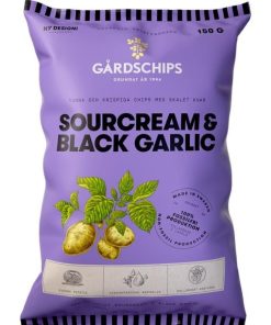 Snacks & Godis Snacks & godis | Potatischips Sourcream & Black Garlic