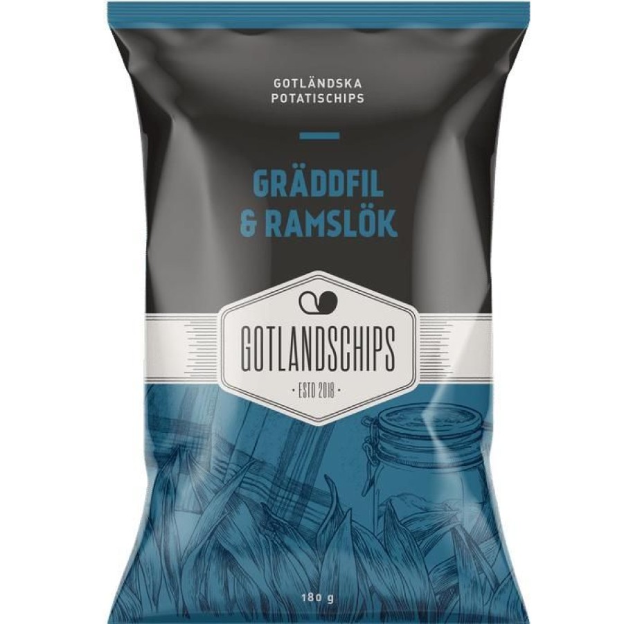 Snacks & Godis Snacks & godis | Gotlandschips Graddfil & Ramslok