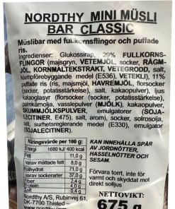 Storpack Träning & vikt | Mini Muslibar Classic 60-Pack