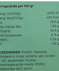 Snacks & Godis Snacks & godis | Gotlandschips Dill & Graslok