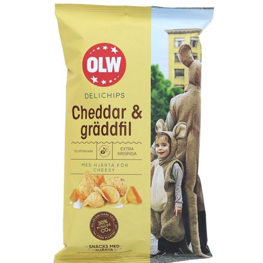 Snacks & Godis Snacks & godis | Delichips Cheddar & Graddfil