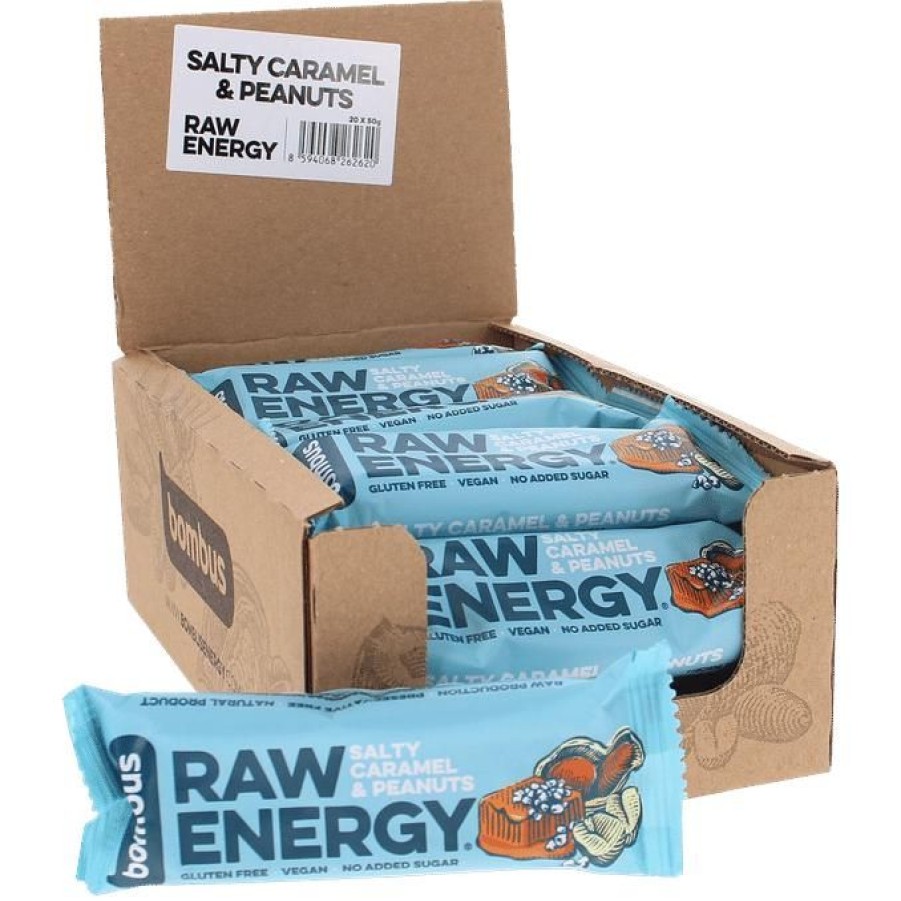 Storpack Träning & vikt | Raw Energibars Jordnotter & Saltkaramell 20-Pack